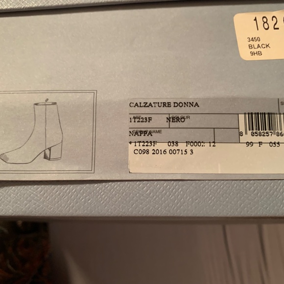 Prada Black Nappa Leather Calzature  Donna- 9.5- worn a few times - Picture 9 of 13